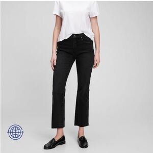 Gap crop flare high rise denim pants 27p